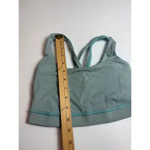 Lululemon Sports Bra Light Support Crisscross Back‎ Teal Blue Activewear 6 thumbnail 3