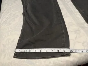 aerie baggy gray Cargo Denim Overalls wide leg size M thumbnail 14