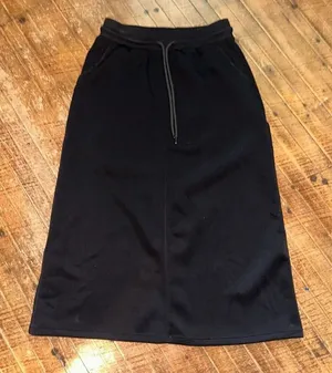 Zyia black athletic drawstring waist jersey athleisure S skirt thumbnail 1
