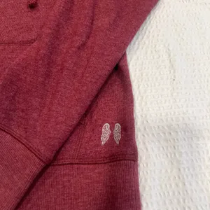 VS PINK BLING shimmer sequins angel wings zip up hooded sweater XS women thumbnail 9