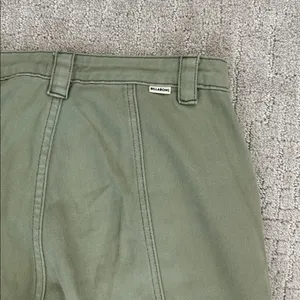Billabong Wall To Wall Cargo Pants green denim straight leg loose fit baggy thumbnail 10