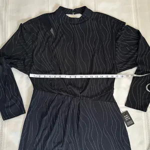 Express Chic Black Open-Back Dress thumbnail 8