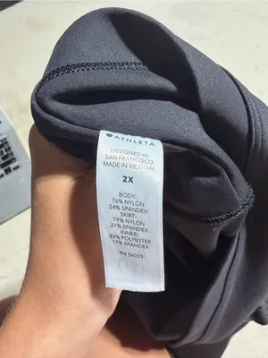 Athleta a-game 14” skort Black Athletic Tennis 2X thumbnail 7