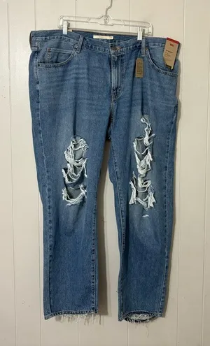 Levi’s 94 Baggy Jeans Women’s 20W NWT Mid Rise Straight Leg 90s Vintage Distress thumbnail 1