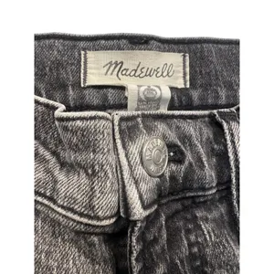 Madewell The Perfect Vintage Straight Jean Womens 26 Black High Rise DM6297 thumbnail 3
