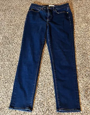 LOFT The Skinny Dark Wash Jeans Women's‎ Size 28/8 thumbnail 1