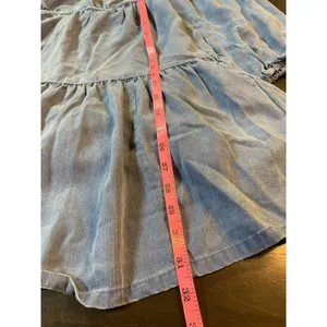 Old‎ Navy Smocked Peasant Dress Small Blue Tiered Swing Western Cottage Boho thumbnail 15