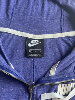 Nike Blue Zip Up Hoodie-Large thumbnail 4