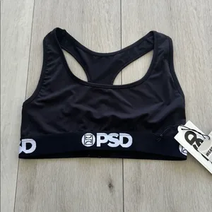 PSD Solids Sports Bra Black Small NWT thumbnail 5