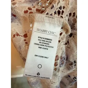 Shabby Chic Lace Dress Women Small Purple‎ Floral Cottagecore Romantic S20B0231 thumbnail 5