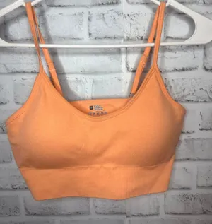 SheIn Peach Sports Bra thumbnail 1