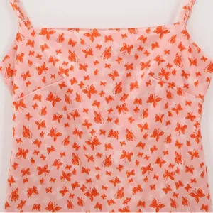 Urban Outfitters Y2K Butterfly Mini Slip Dress Womens Size S Pink Twee Fairy Soft Girl Coquette thumbnail 2