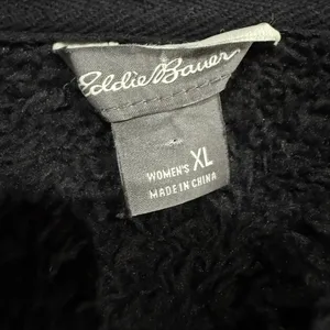 Eddie Bauer Black Fleece Jacket XL Cabincore thumbnail 2