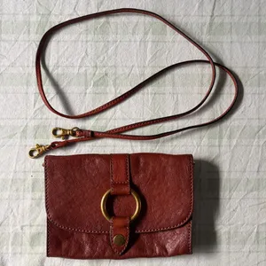 Frye Ring Elegant Brown Leather Crossbody Bag thumbnail 8