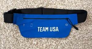 Team USA Lightweight Running Slim Waist Pack Belt Bag Adult Unisex Blue thumbnail 1