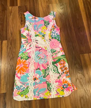 NWOT Lilly Pulitzer for Target Nosey Posey Shift Dress Sz 2 thumbnail 1