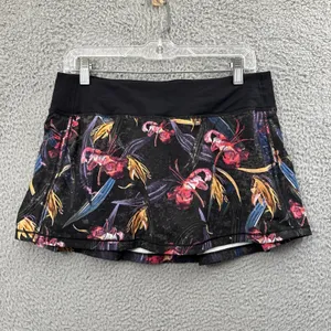 Lululemon Pace Rival‎ Mid Rise Skirt Skort Veiled Floral Athletic Tennis Women 8 thumbnail 2