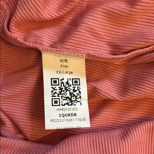 Spaghetti Strap Jumpsuit with Pockets Pink Women Size XXL NWOT thumbnail 3