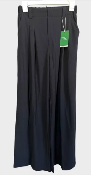 Size S (Reg) Halara High Waisted Plicated Side Pocket Wide Leg Waffle Work Pants thumbnail 1