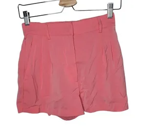 Z Supply Coral Pink Flat Front High-Waisted Dress Shorts XS thumbnail 1