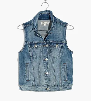 Madewell Blue Jean Vest thumbnail 2