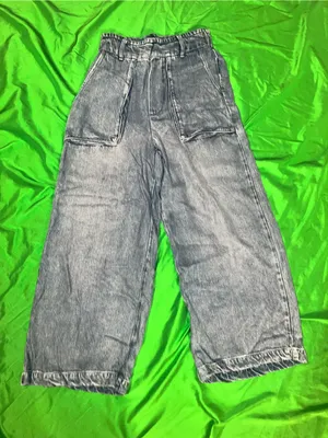 Young Fabulous & Broke High-Rise Wide-Leg Washed Stretch Denim Jeans - Medium thumbnail 1