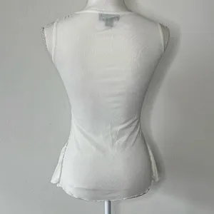 Vintage Y2K Sequin Top White thumbnail 7