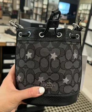 coach Mini Dempsey Bucket Bag In Signature Jacquard With Star Embroidery cp015 thumbnail 1