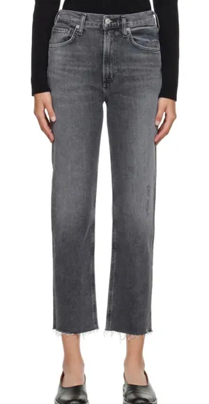 CITIZENS OF HUMANITY Daphne High Rise Stovepipe Cropped Jeans Size 32 thumbnail 1