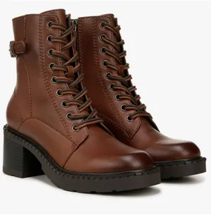NEW Zodiac Paxon Lace-Up Boot (Women) 8.5M, BIKER BROWN thumbnail 1