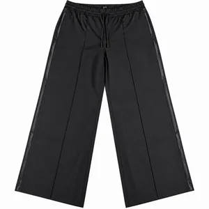 Athleta Endeavor High Rise Relaxed Wide Leg Pants Women Size XL Black Drawstring thumbnail 1