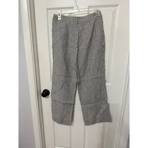 Reformation Blue White Striped Linen Wide Leg Pants Size‎ 6 thumbnail 6