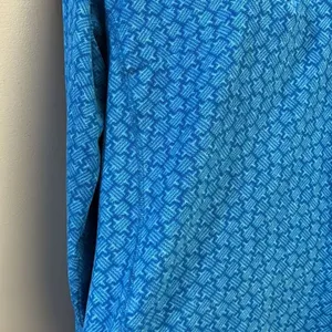 Columbia Women’s Blue Mock Neck Zip Up Long Sleeve Abstract Pattern Pullover- Lg thumbnail 7