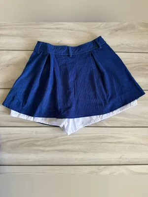 Monika Two-Piece Buttoned Crop Jacket & Skort Set Blue Small NWOT IN PACKAGE thumbnail 7