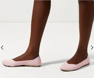 Rothy's The Flat Womens Shoes Round Toe Slip On Knit Ballet Light Pale Pink 9 thumbnail 1