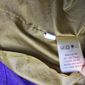 GET Purple Crinkle Nylon Hooded Windbreaker Jacket Gold Hardware 5809LNL Small‎ thumbnail 5