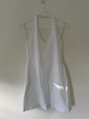 Aritzia Wilfred Free LIFE Whistle Dress in White Size Large Preppy Tennis Prep thumbnail 3