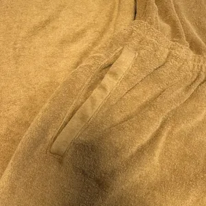 OFFLINE By Aerie Summer Lights Terry Cloth Jumpsuit Wide Leg M Tan Cotton Blend thumbnail 2