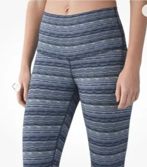 Lululemon Wunder Under Crop Leggings Space Dye Sapphire thumbnail 1
