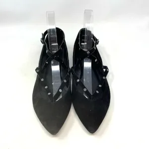 Rebecca Minkoff Faye Black Suede Studded‎ Pointed Toe Flats Size US 7.5 thumbnail 8