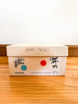 Jimmy Choo Leopard Print Pony Heels Size 37.5 thumbnail 6