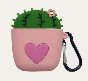 Cute Cactus Apple AirPods Case thumbnail 1