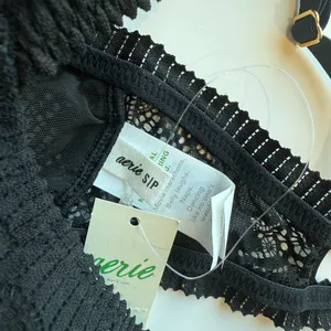 Aerie NWT Lace Mesh Bralette Bra Black Size Small S NEW thumbnail 5