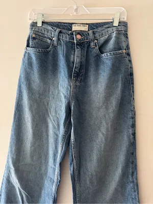 Free People We The‎ Free Women's Tinsley Baggy High Rise Straight Jeans thumbnail 4