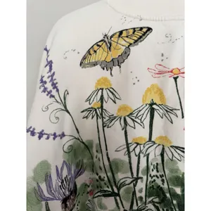 Free People Gaia Sweatshirt Floral Combo Women's Size XS thumbnail 8