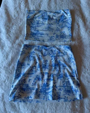 Iconic Edikted Blue Printed Set thumbnail 1