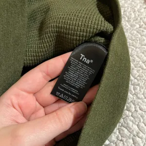 TNA Aritzia Waffle Knit Zip-Up thumbnail 4