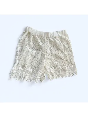 Y2K White Lace Dolphin Shorts Fairycore Boho Size Small thumbnail 4