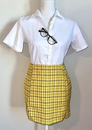 Clueless School Girl Plaid Skirt Set thumbnail 2