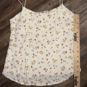 Reformation Small Floral Boho Hippie Colorful Fall Layering‎ Blouse thumbnail 8